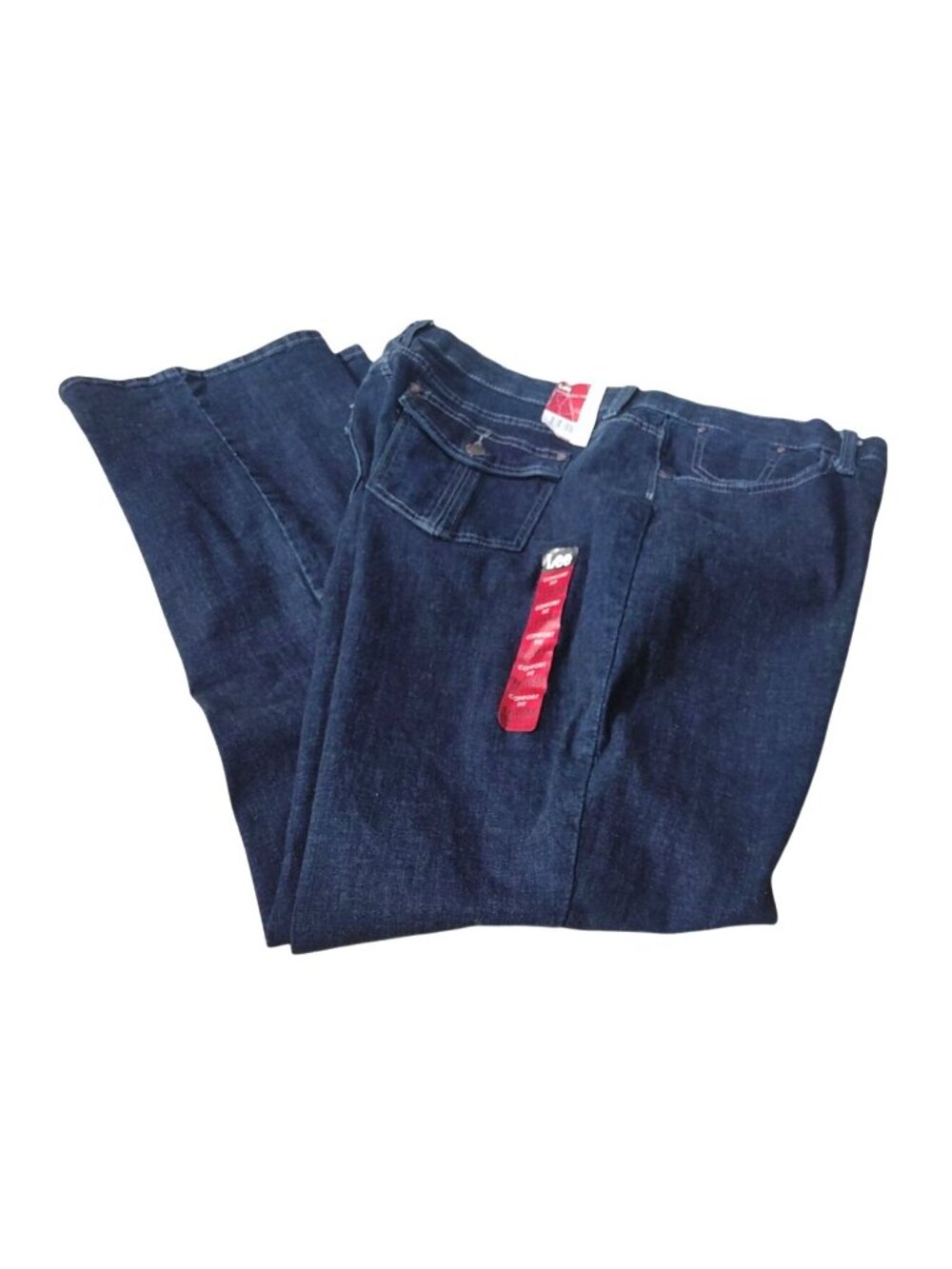 Lee Women's Comfort Fit Bootcut Jeans Just Below The Waist Stretch  Size 16 M